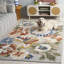 Laine touffetée à la main Jardin; Tapis d'intérieur floral en coton-117794814