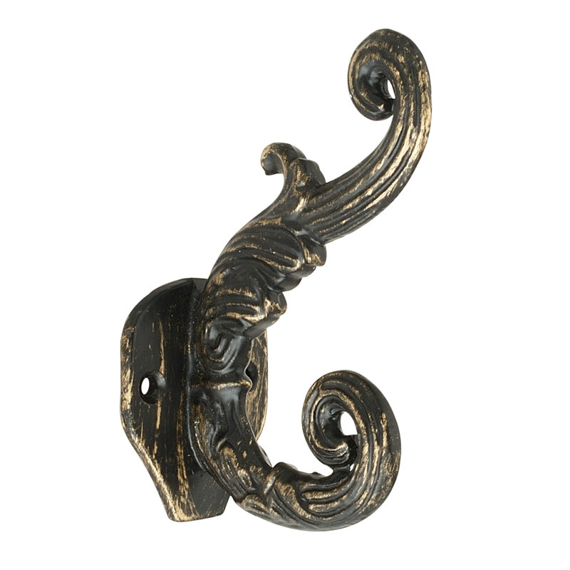 Neblett Iron Wall Wall Hook, Antique Brass