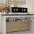 Farmhouse L Shaped Executive Desk With Drawers And Storage Shelf-1400411993