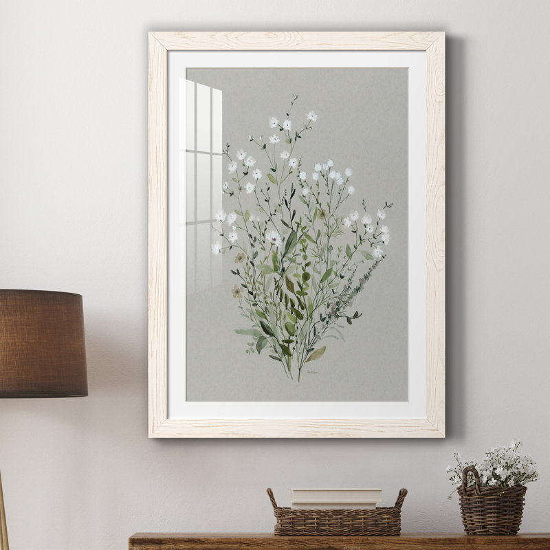 " Bouquet Of Grace II ", 31.5" H x 23.5" W x 1.5" D, White
