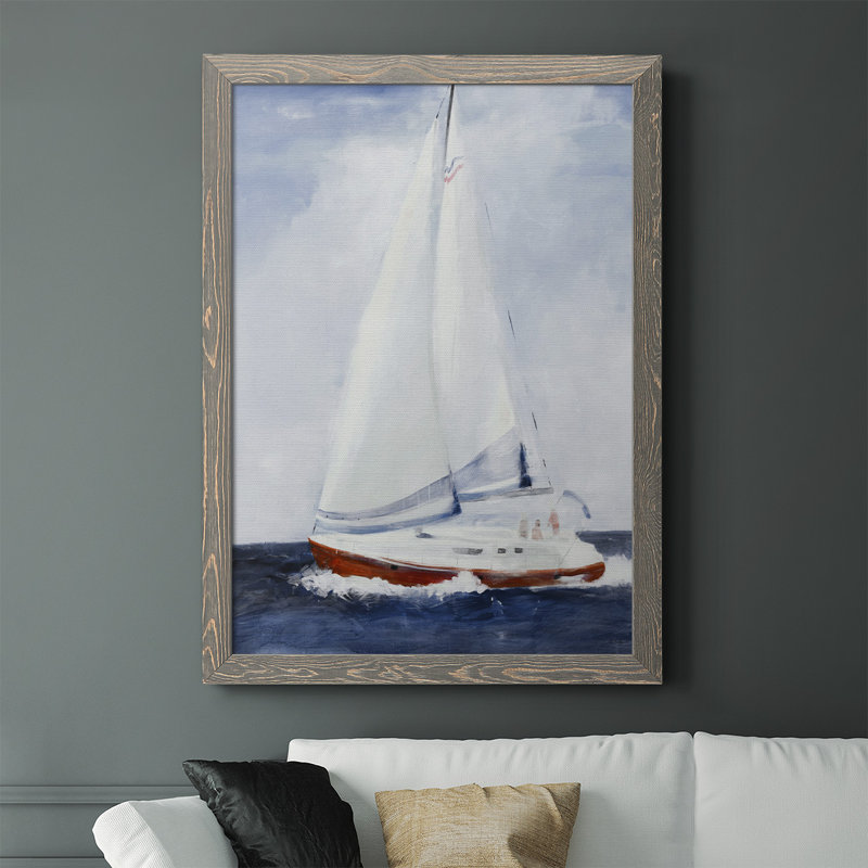 " Chasing The Sun ", 37.5" H x 27.5" W x 1" D, Gray Framed