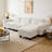 124.4" Luxury L-Shaped Sectional, Corduroy Upholstery, Pillow-Top Armrests, Movable Ottoman, 550 lbs Per Seat-1128744195