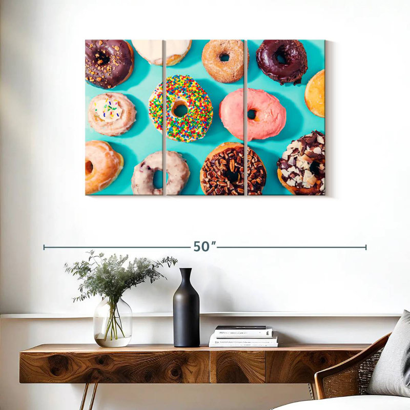 Yarlin Donuts sur sarcelle, H 24 po x l 38 po