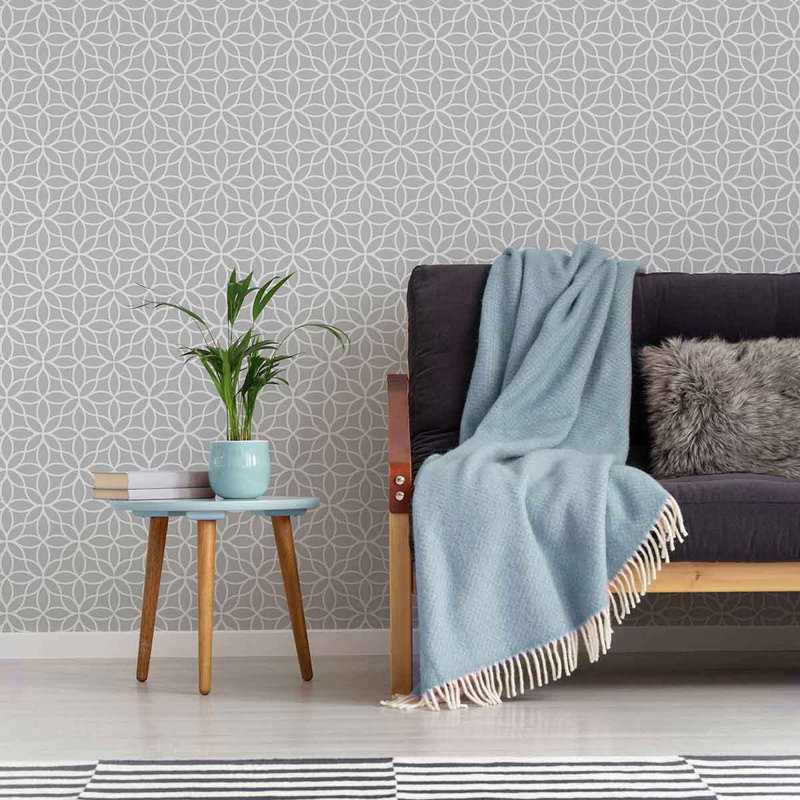 Panneau de papier peint auto-adhésif Lattice, L 102 po x l 24 po