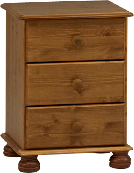 Grazierville 44 cm W Bedside Table, Pine
