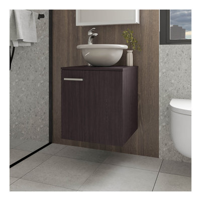 Meuble-lavabo avec lavabo et robinet intégrés Pirtleville
