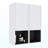 12" Bathroom Side Cabinet,2-Soft Close Doors,Float Mounting Design,12*2-1838911412