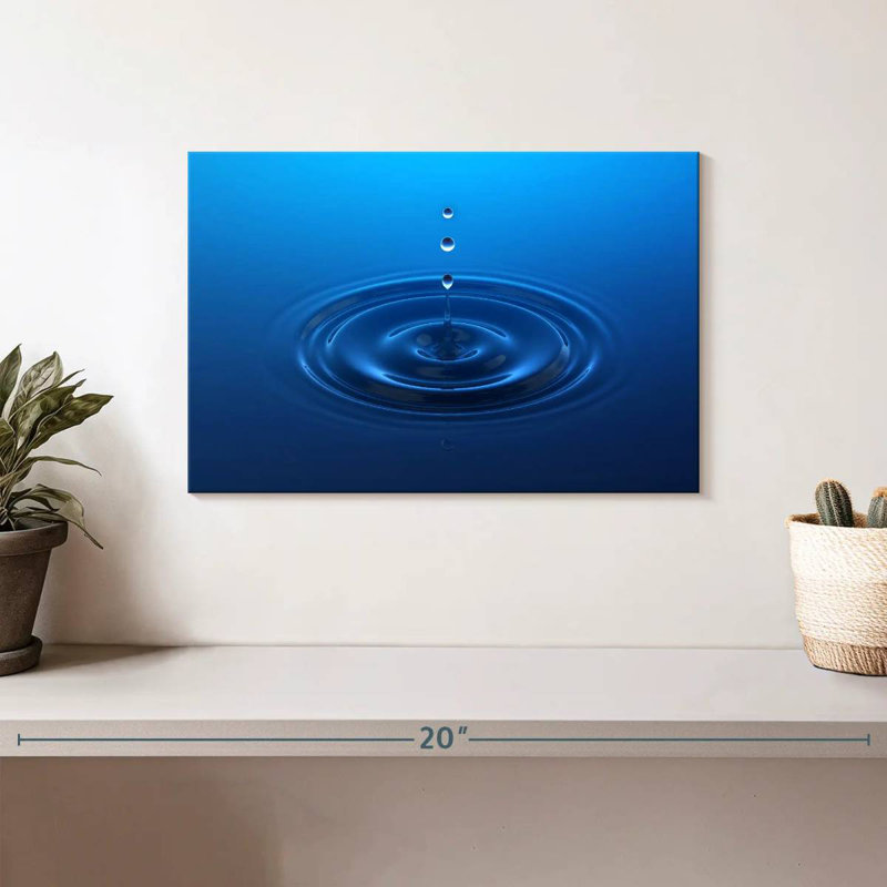 Alvord Blue Water Drop, 8" H x 12" W
