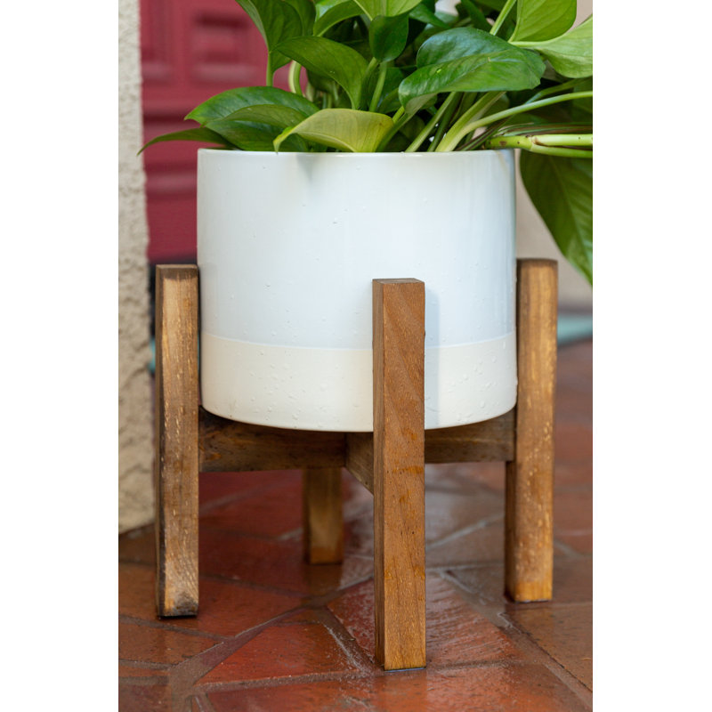 Borquez Handmade Ceramic Pot Planter, White