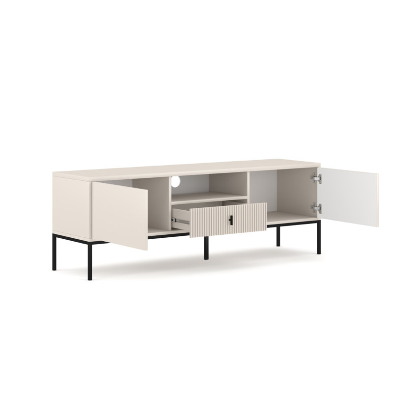MAGGIORE TV Stand for TVs up to 65", Black/White