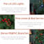 Pre-Lit Christmas Tree, 1220 Pe+Pvc Branch Tips, 450 Multicolor Led Lights-9 Chasing Modes, Xmas Tree With 72 Berries And 72 Pine Cones-185415364
