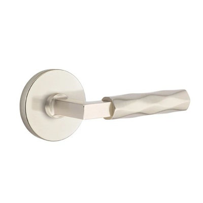 Emtek Select Privacy Interior Mortise w/ Disk Rosette & L-Square Stem, Tribeca Lever