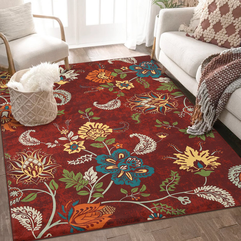 Tapis rectangulaire Eijah avec envers antidérapant, Rectangle 8 pi x 10 pi