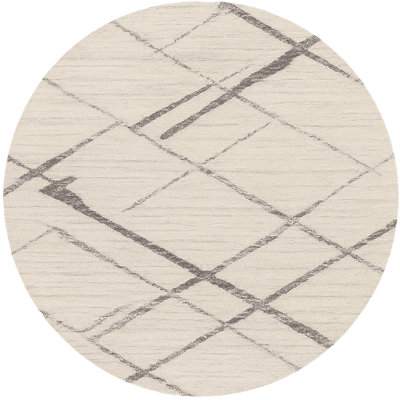 Tapis abstrait gris / crème Kymiere