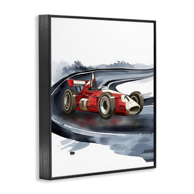 Race Day F1 Car Framed Giclee, Design By Christine Simpson Art