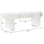 Banc rembourré 56,3 po avec 3 coussins ronds Boucle
