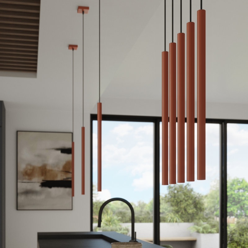 Berthile 1 - Light Pendant, Red