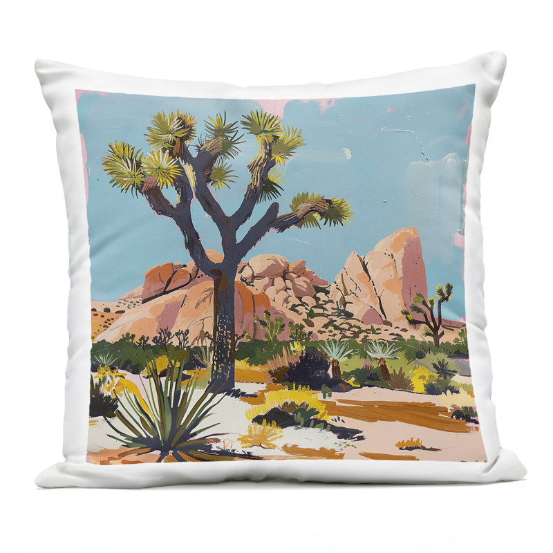 Coussin d'extérieur Modern Expressive Lakeside