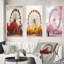 «Red Ferris Wheel Whirling Memories», 3 pièces sur toile-865698762-865698768