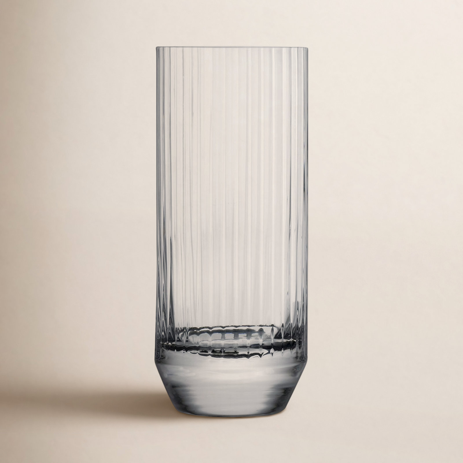 Big Top Ribbed Crystal Highball Glass, 10.25 Oz