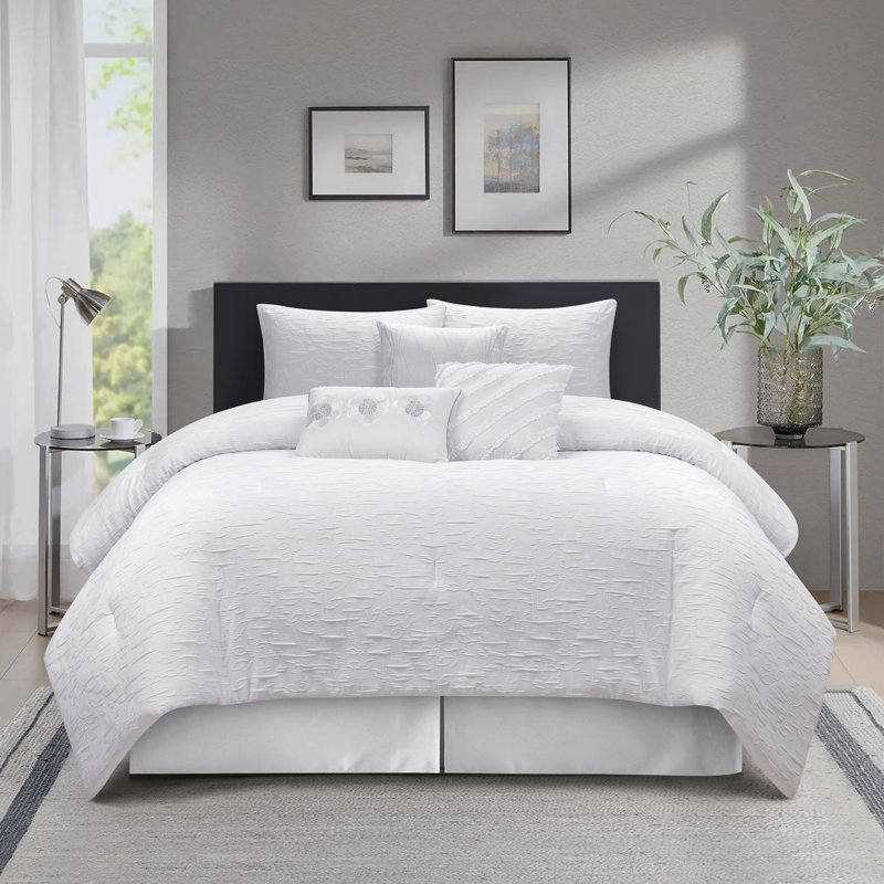Slavia 7 Piece Comforter Set, Queen Comforter + 7 Additional Pieces