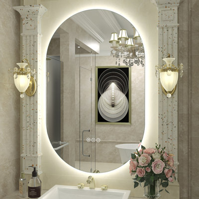 Aevar LED Lighted Wall Mirror