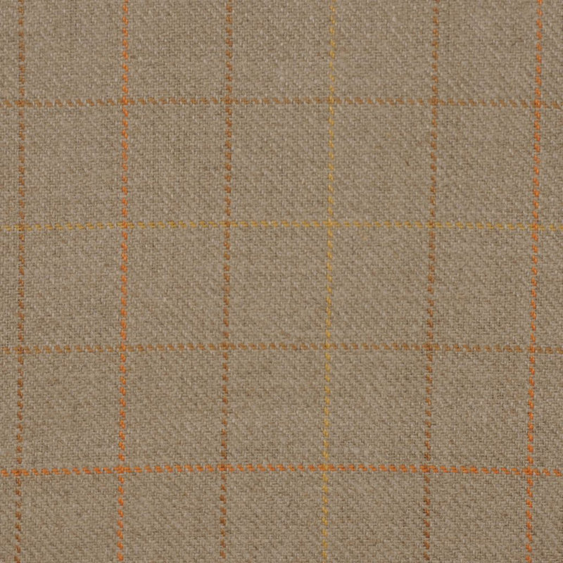 Hildegarde Linen Fabric, Flax/Rust