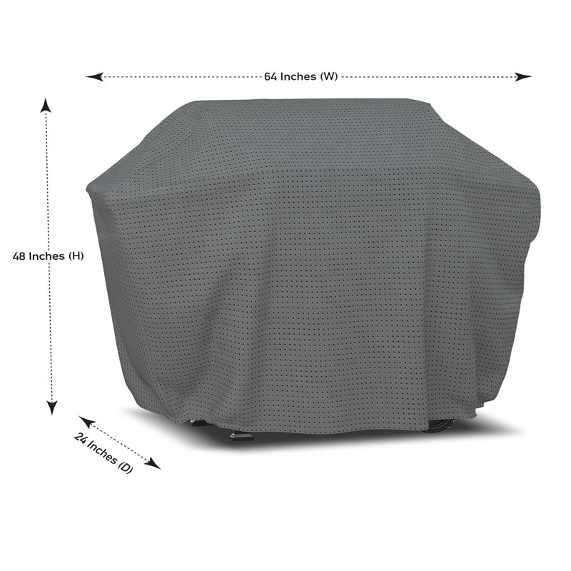 Housse pour barbecue à gaz, H 48 po x l 64 po x P 24 po, Gris