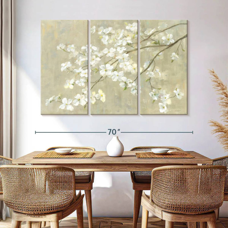 Harnek Dogwood In Spring Neutral, 20" H x 33" W