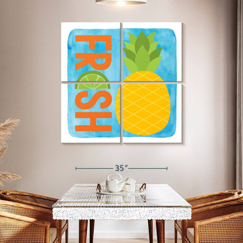 Yarlin Fresh Pineapple, 45" H x 45" W
