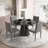 ACME Hollis Dining Table, Engineered Stone Finish