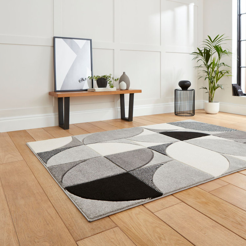 Matrix area rug Machine Woven Rectangle Grey, Rectangle 120 x 170cm