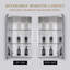 Armoire à pharmacie 15 po x 26 po avec miroir réglable et fixation murale en aluminium pour salle de bain