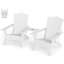 Ensemble de 2 chaises Adirondack pliantes avec plateau de connexion-29228115