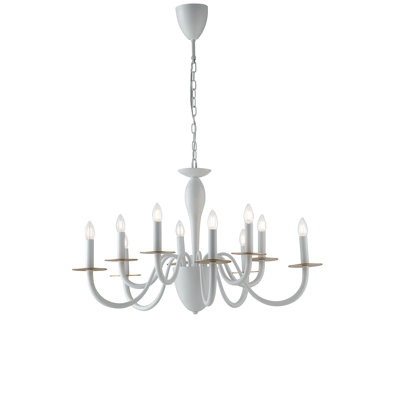 Ferndale 10 - Light Candle Style Chandelier