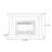 White Solid Wood Freestanding Fireplace