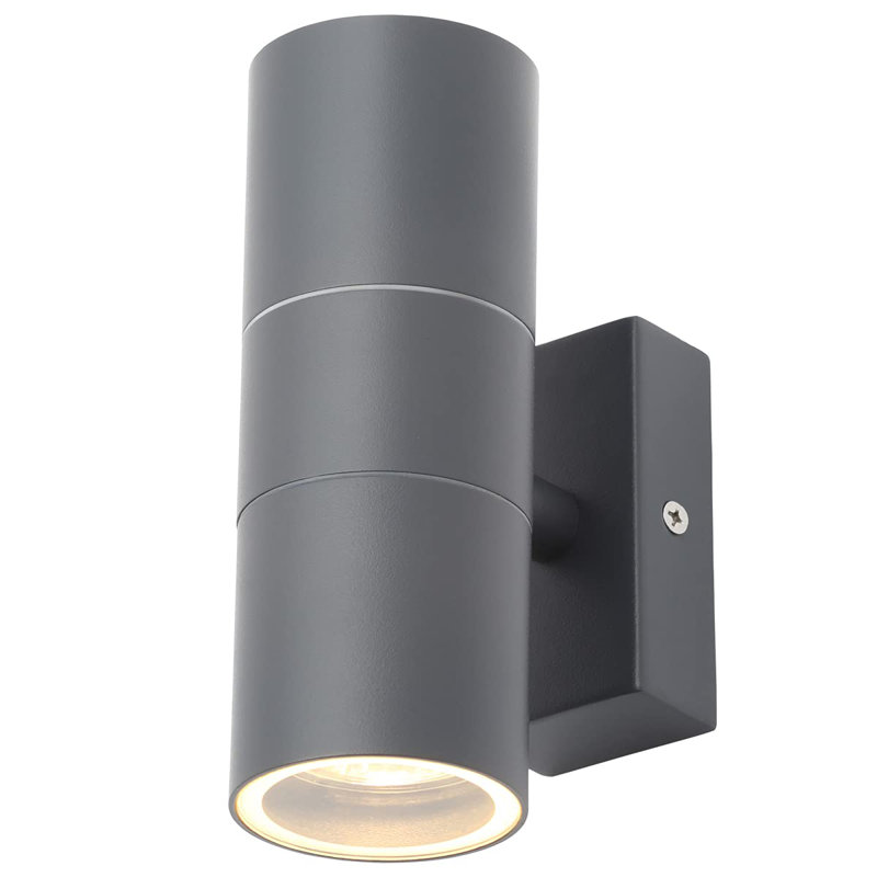 Mull 2 - Bulb Outdoor Sconce, Dark Grey