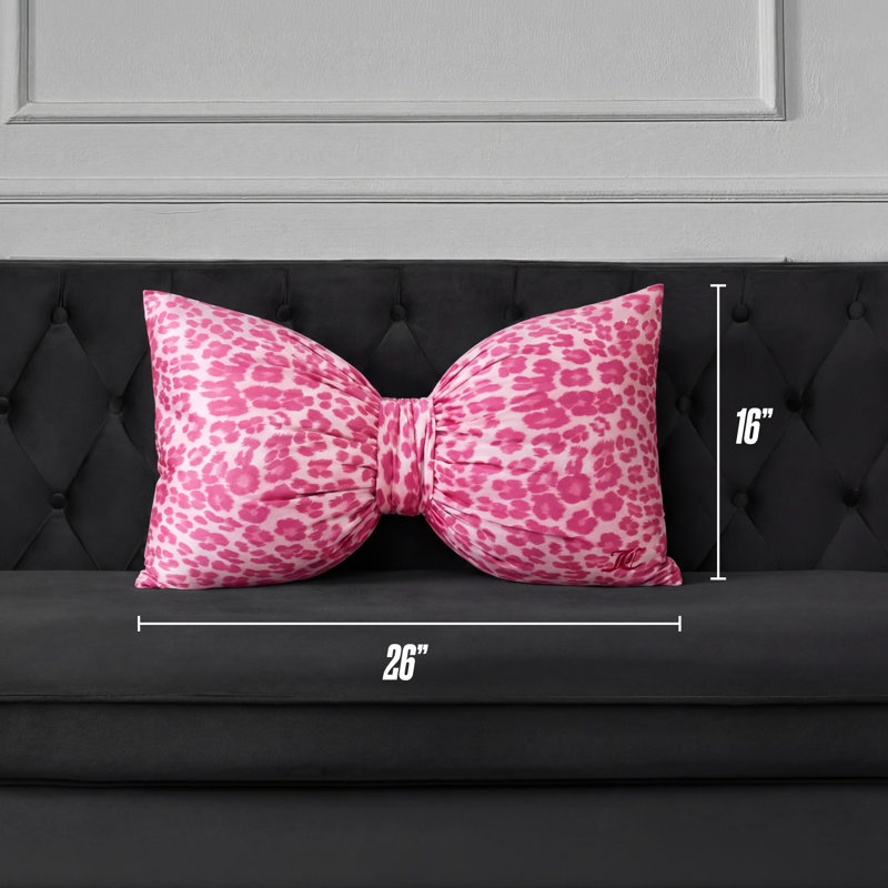 Juicy Couture Bow-Shaped 16" x 26" Decorative Pillow
