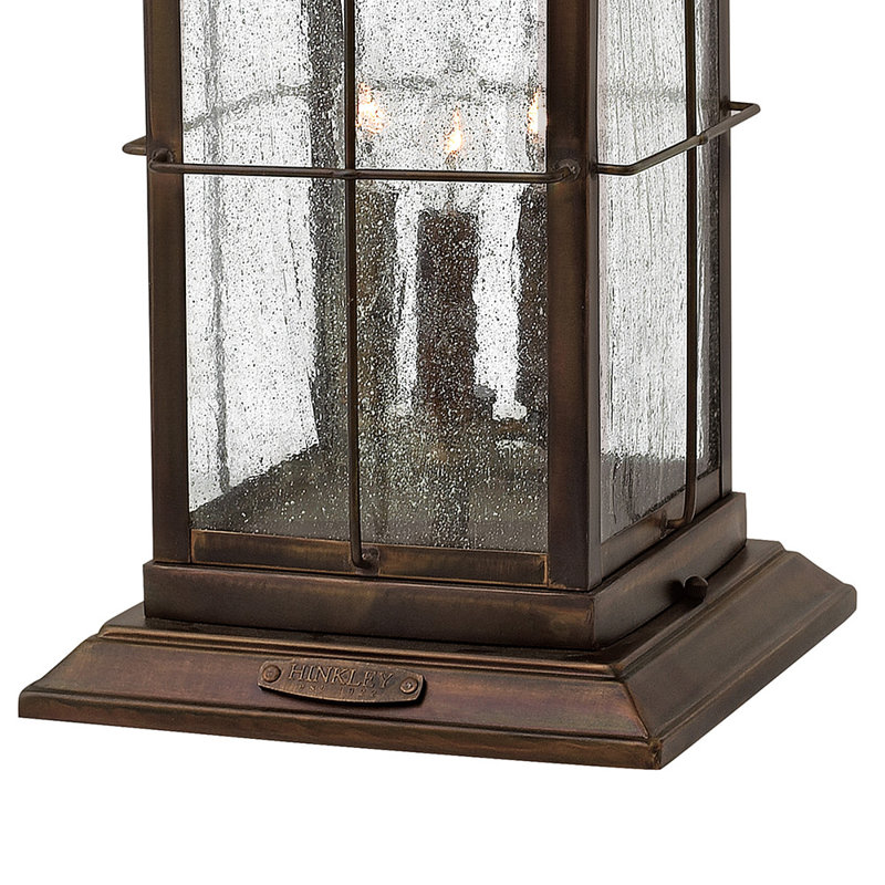 Bingham 3-Light Pier Mount Light, Sienna, 21.3" H x 9.3" W