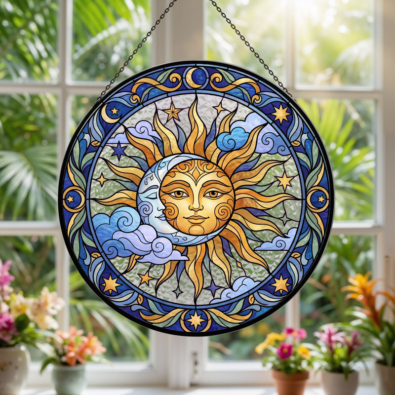 Vitrail Sun Moon, H 12 po