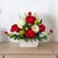 Arrangement floral mixte en pot
