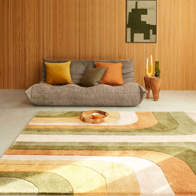 Cayleigh Abstract Recycled P.E.T Hand Woven Area Rug