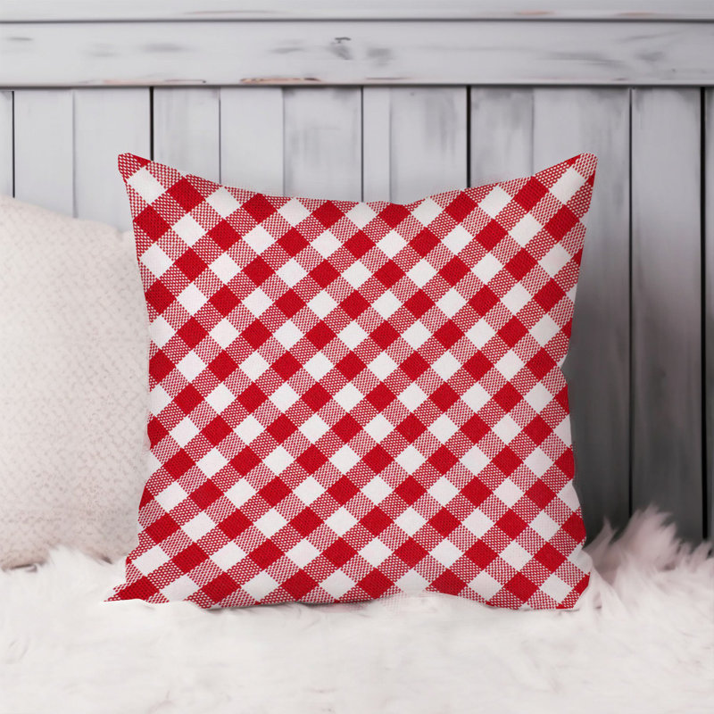 Red Gingham Pattern I Modern