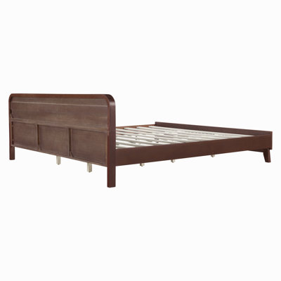 Pine Solid Wood Bed, Solid And Stable