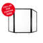 Écran de comptoir pliable Clearview
