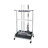 Movable Mop Holder Floor Standing Cleaning Trolley Mop Rack Garage Organization Gardening Tools Organizer