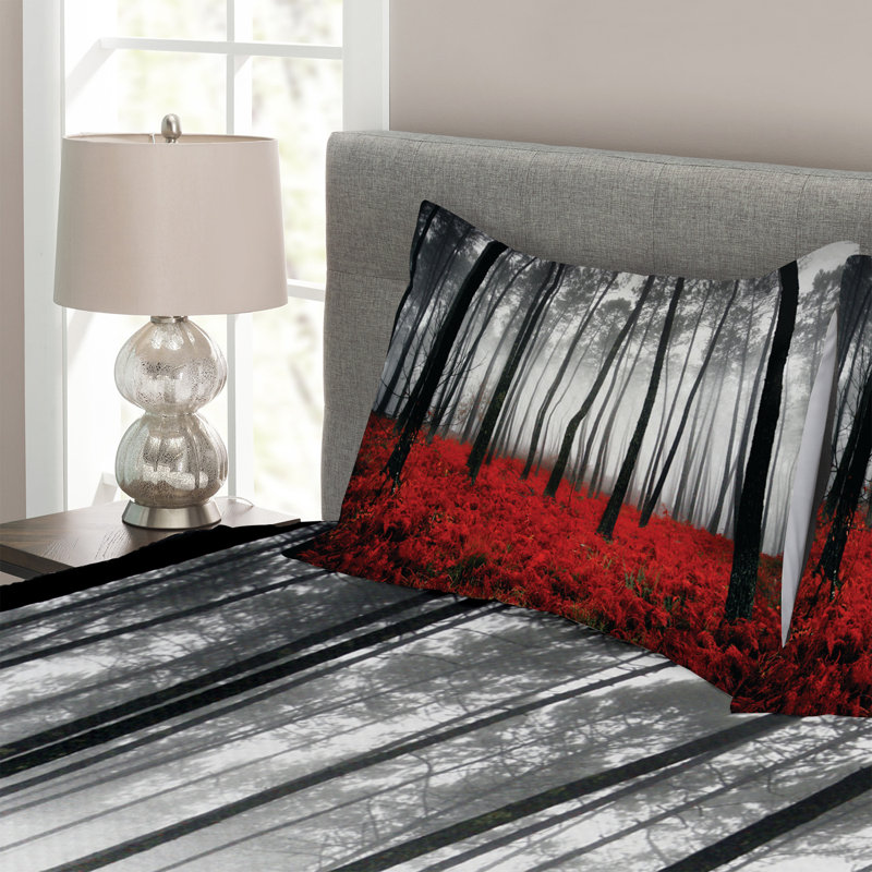 Ebern Designs Foshee Bedspread with Pillow Shams, 220 x 264 cm