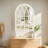 Distressed Solid Wood Arch Mirror-1408279537