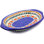 Polish Pottery Oval Stoneware Floral Platter