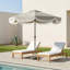 Parasol ventilé pour table de patio, parasol d'extérieur, avec manivelle, 8 nervures, inclinaison à bouton-poussoir-640555252